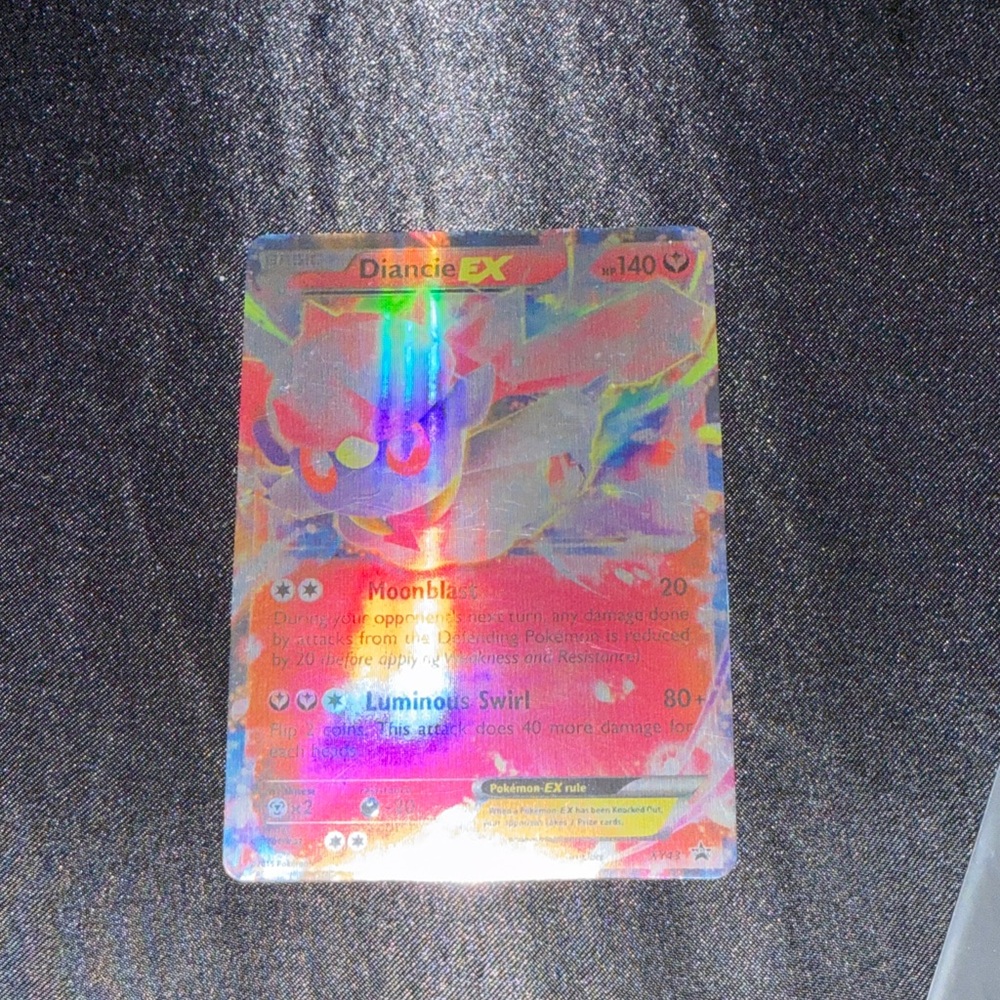 Pokemon Diancie EX Holographic Card